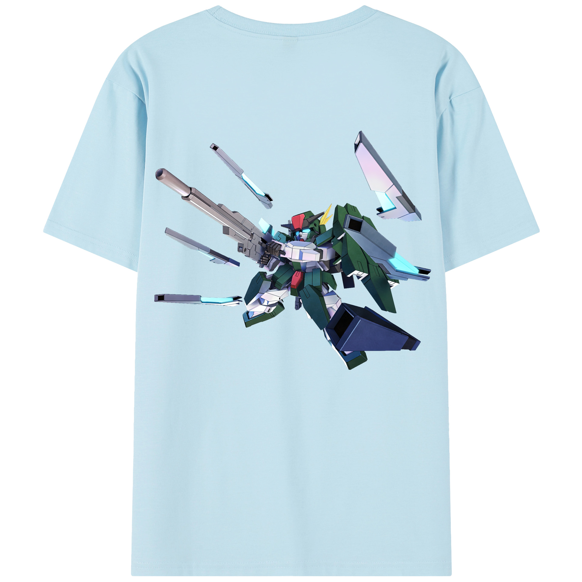 （画像用） 機動戦士ガンダム Mobile Suit Gundam 綿100％半袖Tシャツ（背面プリント）